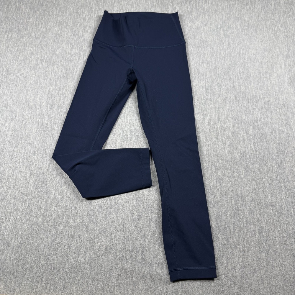 Lululemon Leggings Womens 4 Blue‎ Tight Athletic Yoga Workout Running Base Pace